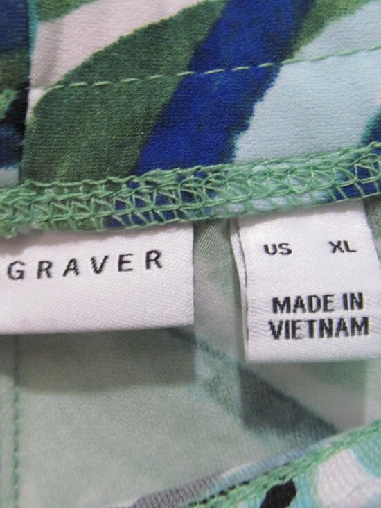 Susan Graver Tropical Printed Crop Pants ~ Size XL ~ A395951 - Picture 8 of 11